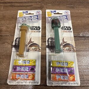 PEZ Dispensers Star Wars The Mandalorian and The Child Grogu Set of Two New